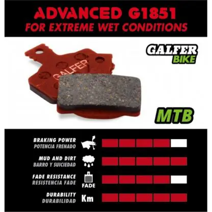 Pastillas Galfer Avid X0 Trail, 7 Trail, 9 Trail - Imagen 3