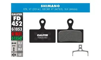 Pastillas Galfer Shimano M985, M785, M666