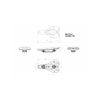 Asiento BIKEYOKE SAGMA 130MM - Imagen 2
