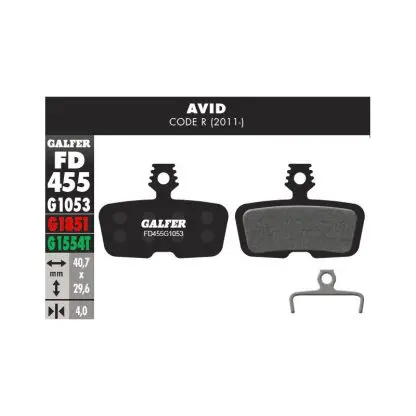 Pastillas Galfer Avid Code R 2011