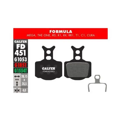 Pastillas Galfer Formula Mega, T1, R series, C1