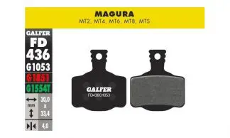 Pastillas Galfer Magura MT2, MT4, MT6, MT8, MTS