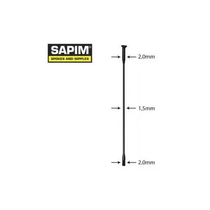 Rayo Sapim Laser negro straight-pull