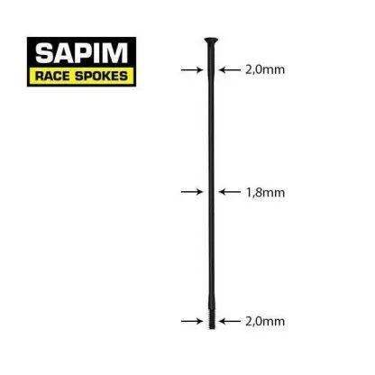 Rayo Sapim Race negro straight-pull