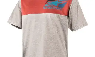 Jersey Niños Alpinestars 4.0 Ss Melange Gray Black Ochre Red