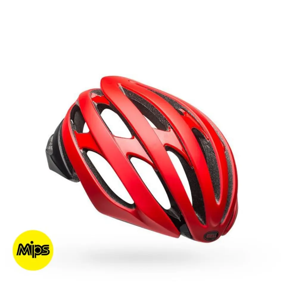 Casco Bell Stratus Mips Mat Red/Blk