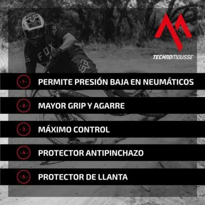 Protector Llanta Techno Mousse Red Possion - Imagen 3